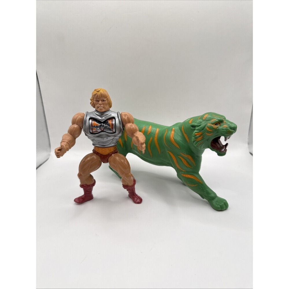 VTG Battle Cat and He-man Battle Armoir MOTU Masters of the Universe 1983 - Picture 1 of 11